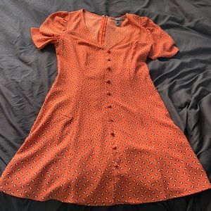 Orange dress super cute (small)